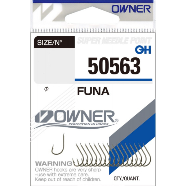 Крючки с лопаткой Owner Funa  Brown