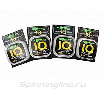 Повод. мат. Korda IQ2 Fluoracarbon  20м 20lb/9.1кг/0,47мм  