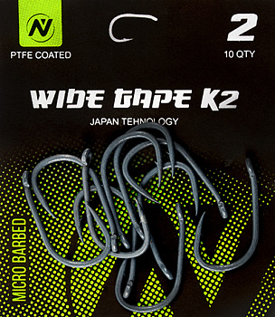Крючки карповые VN Tackle Wide Gape K2 Size 2 Тефлон 