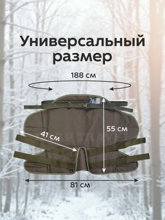 Сидушка туристическая (размер универсальный) Carptravel (цв. Мох) 4
