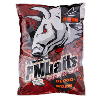 Бойлы пылящие Minenko PMbaits Bloodworm 26мм 3 кг (Мотыль) 