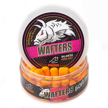 Бойлы нейтральные Minenko WAFTERS DUMBELLS  Orange Plum 11х14мм 70 г (Оранжевая слива) 