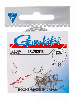 Крючки с лопаткой Gamakatsu LS-2030B  Size 12 Brown 
